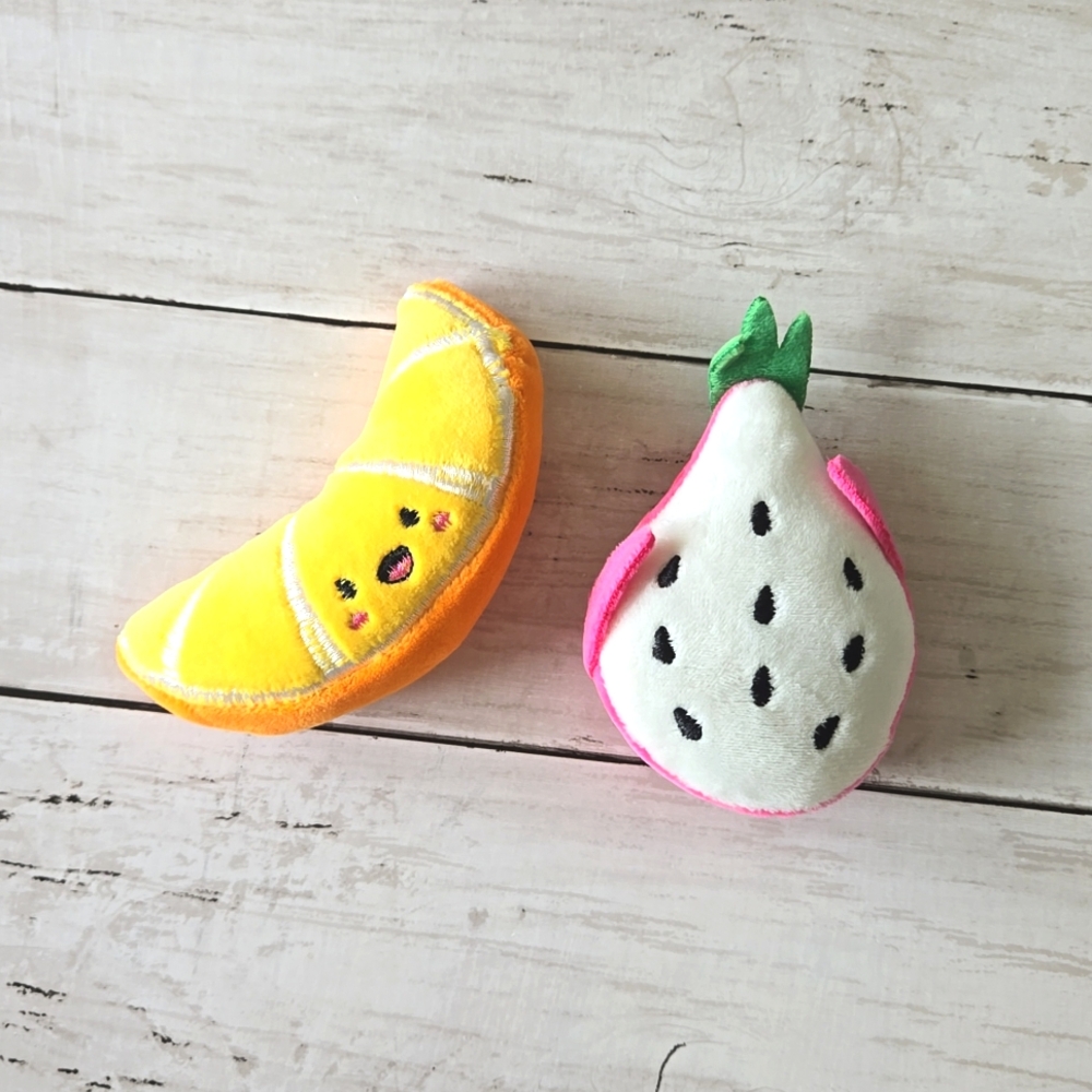2-Pack Fruit Cat Toys